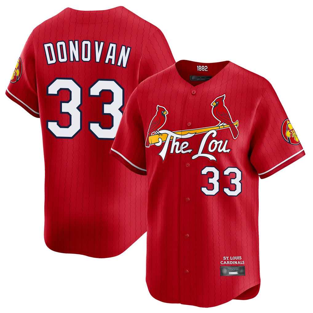 Kooe St. Louis Cardinals #33 Brendan Donovan Player Red City Connect Limited Stitched Jerseys