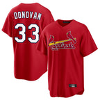 Kooe St. Louis Cardinals #33 Brendan Donovan Player Red Home Game Stitched Jerseys