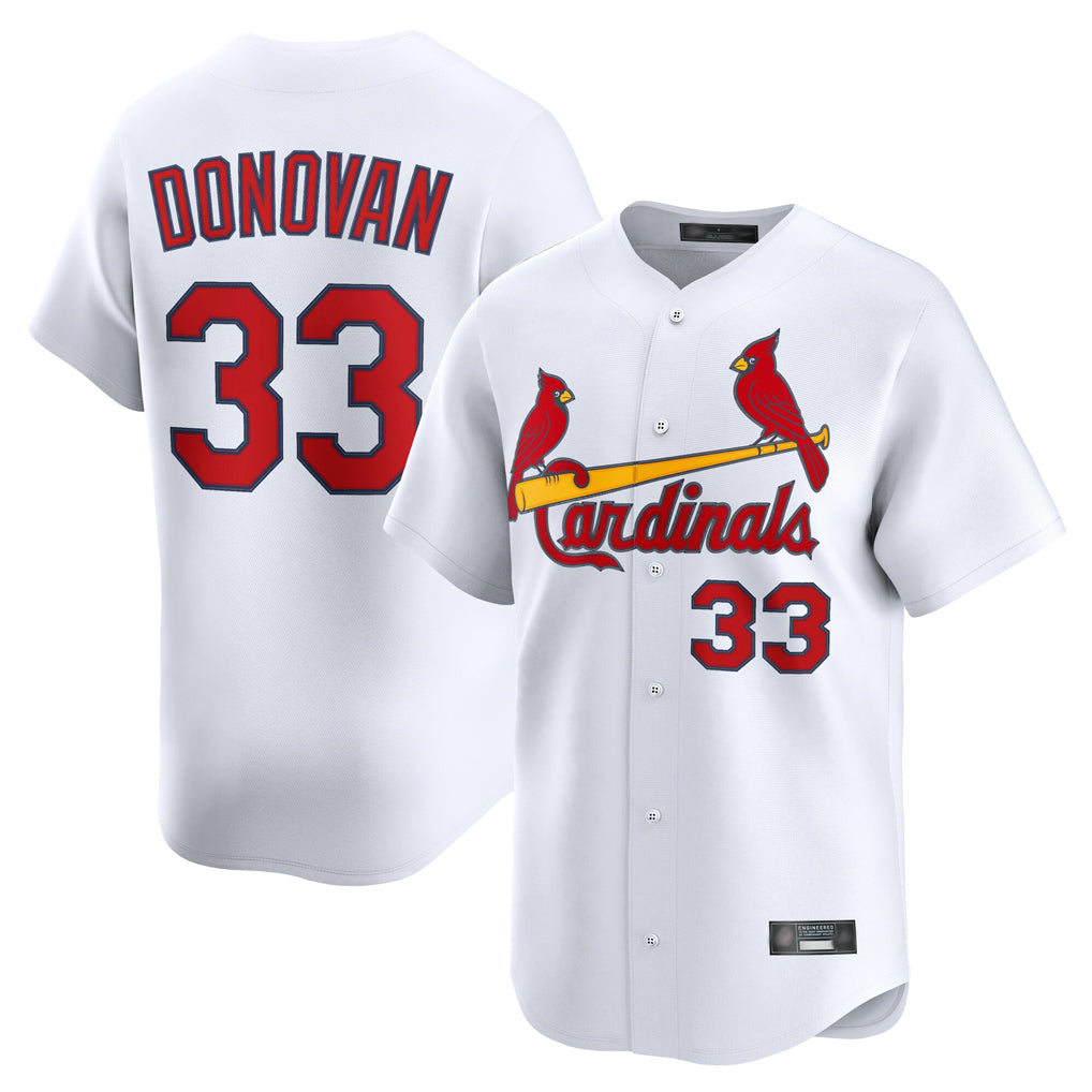 Kooe St. Louis Cardinals #33 Brendan Donovan Player White Home Limited Stitched Jerseys