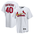 Kooe St. Louis Cardinals #40 Willson Contreras Player White Home Game Stitched Jerseys