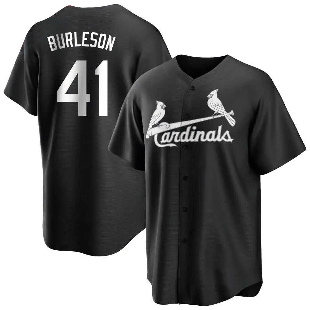 Kooe St. Louis Cardinals #41 Alec Burlesona Player Black City Connect Home Limited Stitched Jerseys