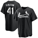 Kooe St. Louis Cardinals #41 Alec Burlesona Player Black City Connect Home Limited Stitched Jerseys