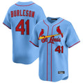 Kooe St. Louis Cardinals #41 Alec Burlesona Player Light Blue Home Limited Stitched Jerseys