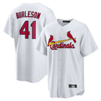 Kooe St. Louis Cardinals #41 Alec Burlesona Player White Home Game Stitched Jerseys