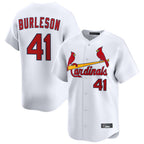 Kooe St. Louis Cardinals #41 Alec Burlesona Player White Home Limited Stitched Jerseys