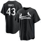Kooe St. Louis Cardinals #43 Pedro Pages Player Black City Connect Home Limited Stitched Jerseys