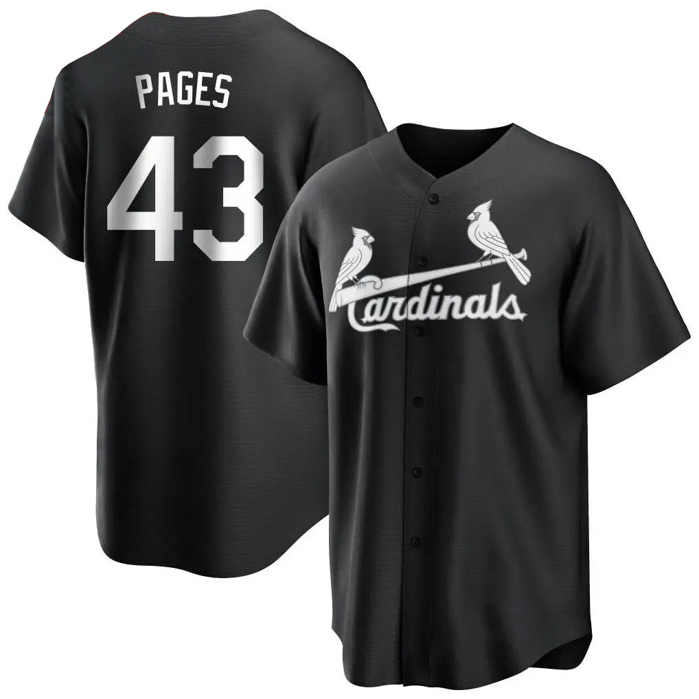 Kooe St. Louis Cardinals #43 Pedro Pages Player Black City Connect Home Limited Stitched Jerseys
