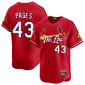 Kooe St. Louis Cardinals #43 Pedro Pages Player Red City Connect Limited Stitched Jerseys