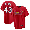 Kooe St. Louis Cardinals #43 Pedro Pages Player Red Home Game Stitched Jerseys