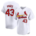 Kooe St. Louis Cardinals #43 Pedro Pages Player White Home Limited Stitched Jerseys