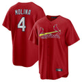 Kooe St. Louis Cardinals #4 Yadier Molina Player Red Home Game Stitched Jerseys