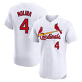 Kooe St. Louis Cardinals #4 Yadier Molina Player White Home Limited Elite Stitched Jerseys