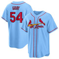 Kooe St. Louis Cardinals #54 Sonny Gray Player Light Blue Home Game Stitched Jerseys