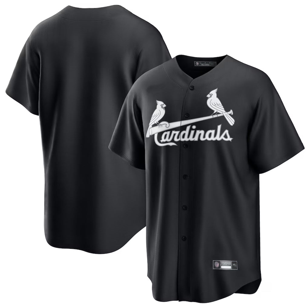 Kooe St. Louis Cardinals Blank Player Black Cooperstown Collection Limited Stitched Jerseys