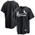 Kooe St. Louis Cardinals Blank Player Black Cooperstown Collection Limited Stitched Jerseys
