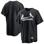 Kooe St. Louis Cardinals Blank Player Black Cooperstown Collection Limited Stitched Jerseys