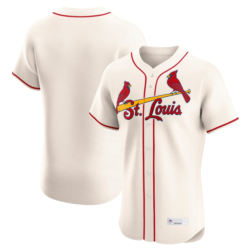 Kooe St. Louis Cardinals Blank Player Cream Home Limited Elite Stitched Jerseys