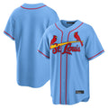 Kooe St. Louis Cardinals Blank Player Light Blue Home Limited Game Stitched Jerseys