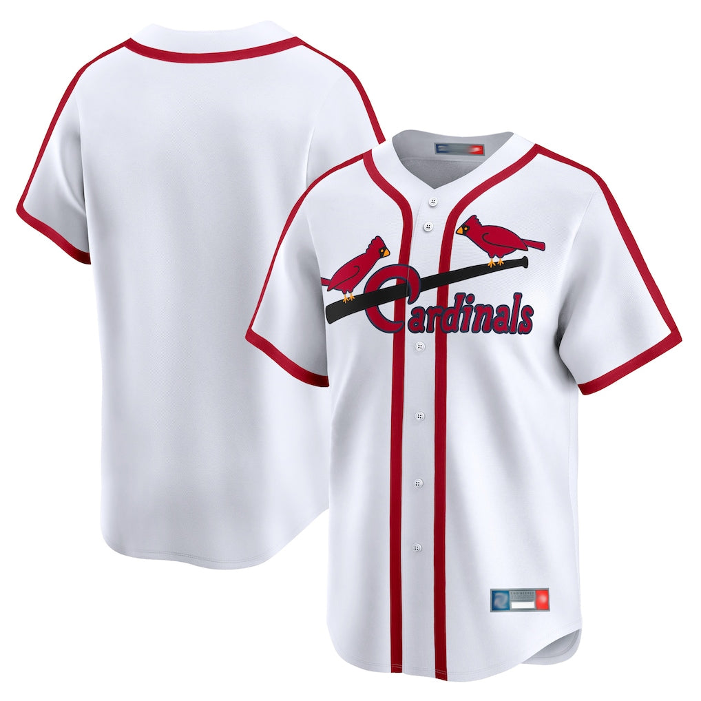 Kooe St. Louis Cardinals Blank Player White Cooperstown Collection Limited Stitched Jerseys
