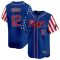 Kooe T.Bay Rays #12 Wade Boggs Player Royal 2025 Independence Day Vapor Premier Limited Stitched Jerseys
