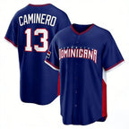 Kooe T.Bay Rays #13 Junior Caminero Player Royal 2026 World Classic Limited Stitched Jerseys