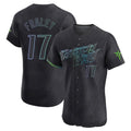 Kooe T.Bay Rays #17 Jake Fraley Player Black City Connect Home Limited Elite Stitched Jerseys