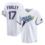 Kooe T.Bay Rays #17 Jake Fraley Player White City Connect Home Stitched Jerseys