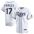 Kooe T.Bay Rays #17 Jake Fraley Player White Home Limited Stitched Jerseys