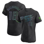 Kooe T.Bay Rays #18 Shane McClanahan Player Black City Connect Home Limited Elite Stitched Jerseys