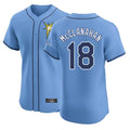 Kooe T.Bay Rays #18 Shane McClanahan Player Light Blue Home Limited Stitched Jerseys