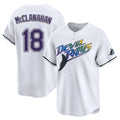 Kooe T.Bay Rays #18 Shane McClanahan Player White City Connect Home Stitched Jerseys