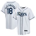 Kooe T.Bay Rays #18 Shane McClanahan Player White Home Game Stitched Jerseys