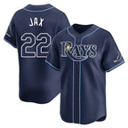 Kooe T.Bay Rays #22 Griffin Jax Player Navy Home Limited Stitched Jerseys