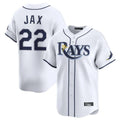 Kooe T.Bay Rays #22 Griffin Jax Player White Home Limited Stitched Jerseys