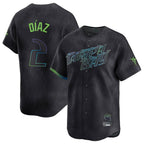 Kooe T.Bay Rays #2 Yandy Diaz Player Black City Connect Home Limited Stitched Jerseys