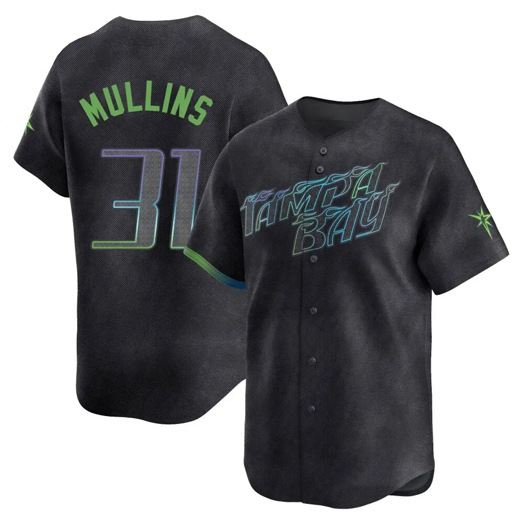 Kooe T.Bay Rays #31 Cedric Mullins Player Black City Connect Home Limited Stitched Jerseys