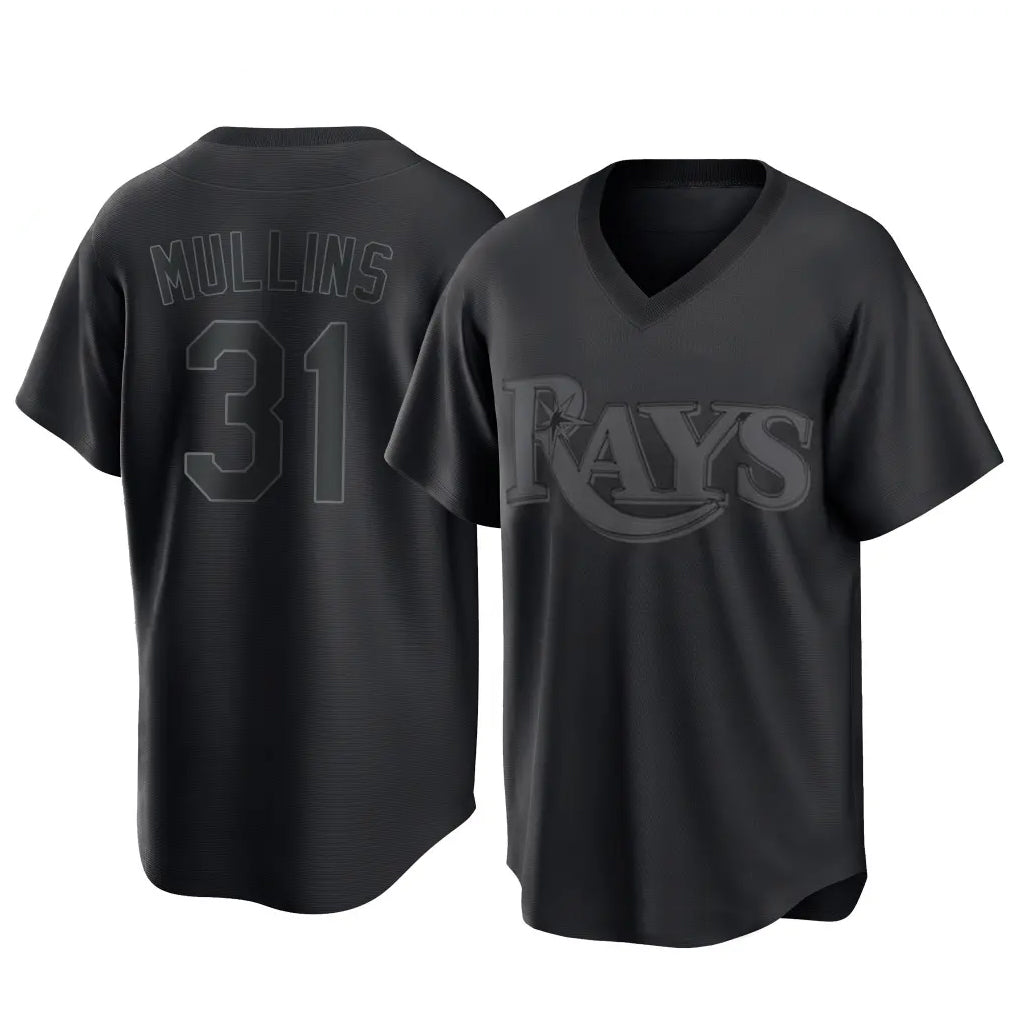 Kooe T.Bay Rays #31 Cedric Mullins Player Black Home Game Stitched Jerseys