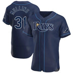Kooe T.Bay Rays #31 Cedric Mullins Player Navy Home Limited Elite Stitched Jerseys