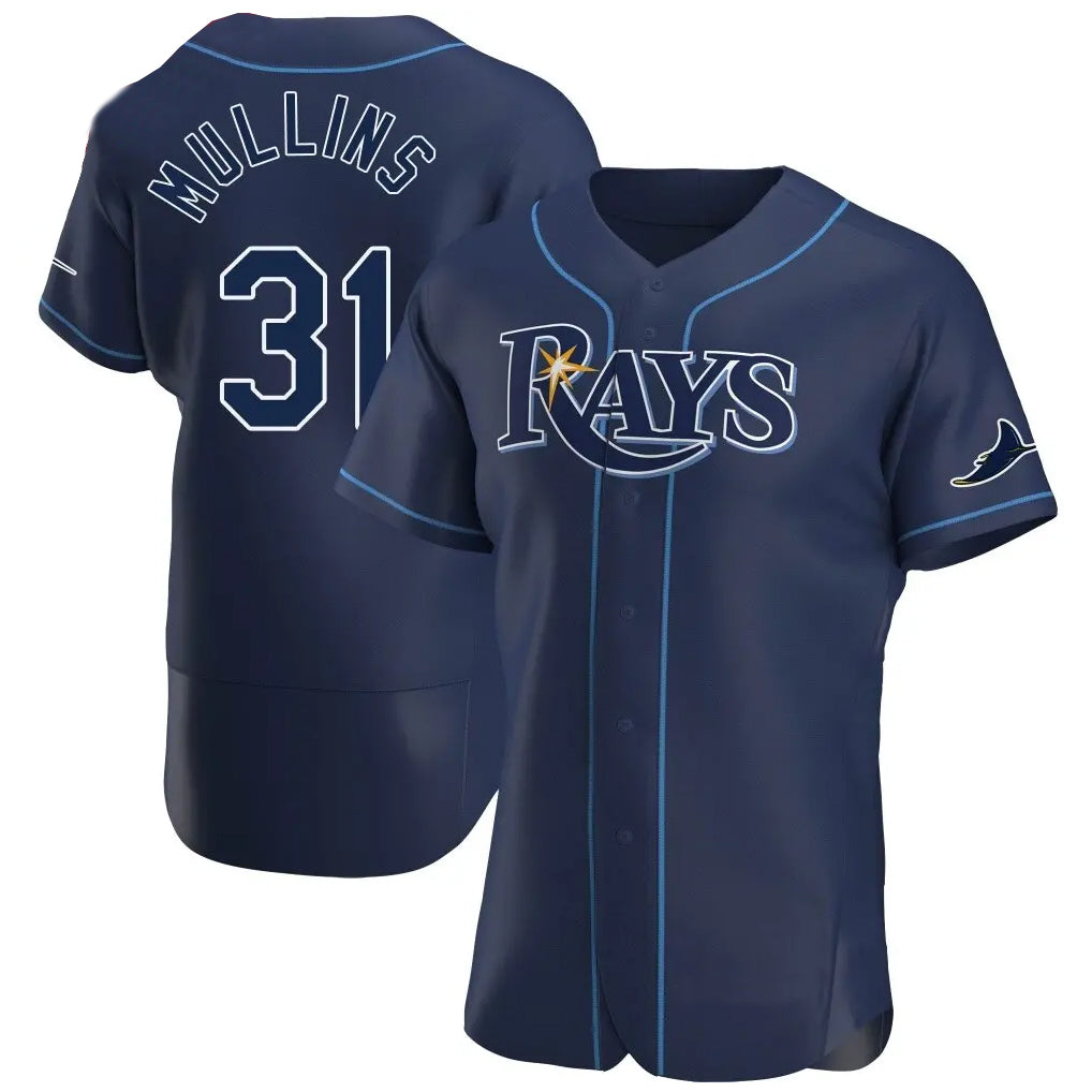 Kooe T.Bay Rays #31 Cedric Mullins Player Navy Home Limited Elite Stitched Jerseys