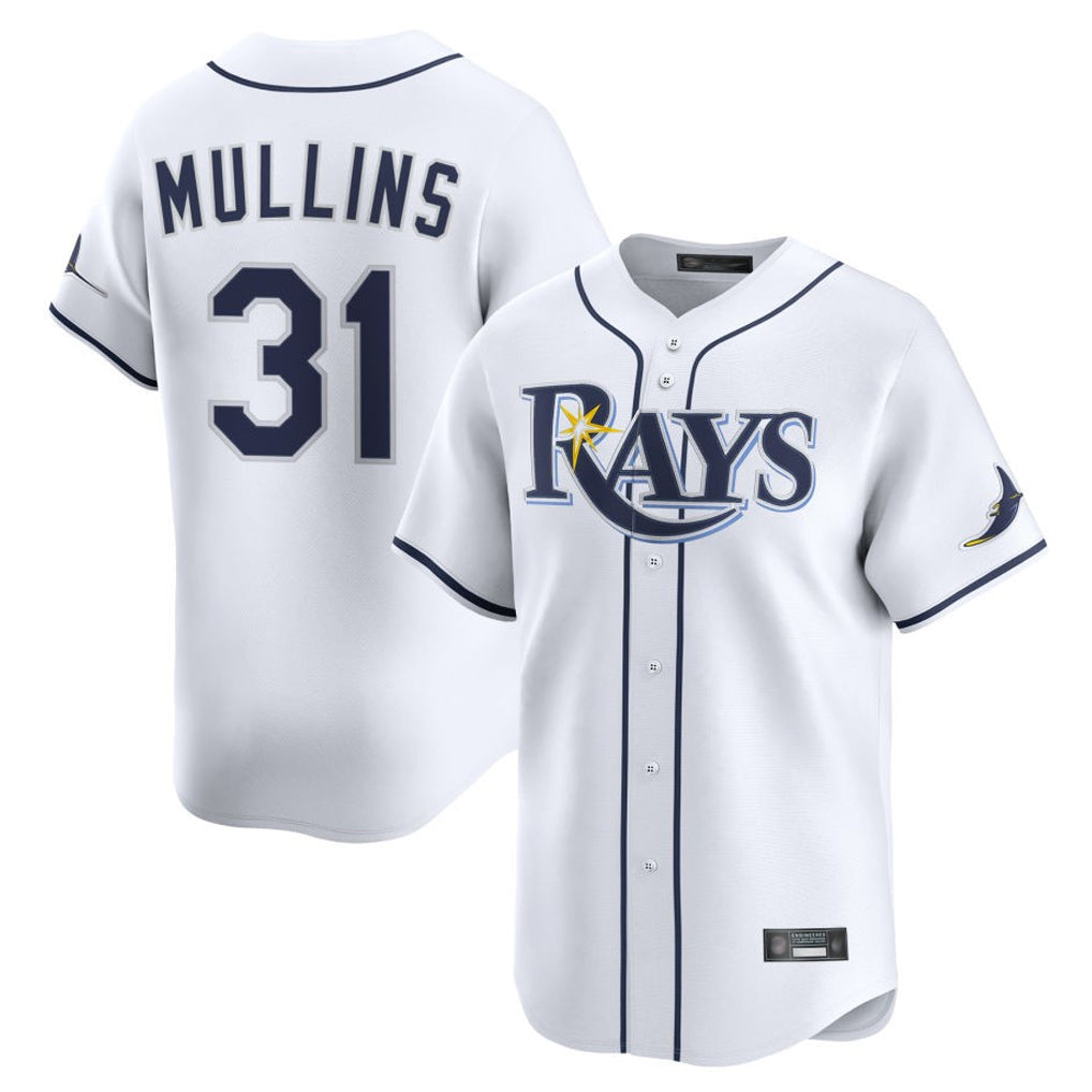 Kooe T.Bay Rays #31 Cedric Mullins Player White Home Limited Stitched Jerseys