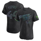 Kooe T.Bay Rays #44 Ryan Pepiot Player Black City Connect Home Limited Elite Stitched Jerseys