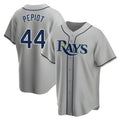 Kooe T.Bay Rays #44 Ryan Pepiot Player Gray Home Game Stitched Jerseys
