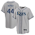 Kooe T.Bay Rays #44 Ryan Pepiot Player Gray Home Limited Stitched Jerseys