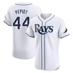 Kooe T.Bay Rays #44 Ryan Pepiot Player White Home Limited Elite Stitched Jerseys