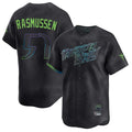 Kooe T.Bay Rays #57 Drew Rasmussen Player Black City Connect Home Limited Stitched Jerseys