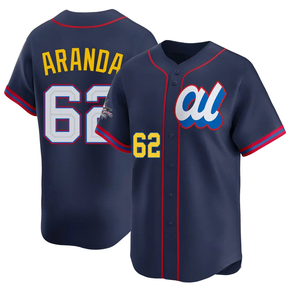 Kooe T.Bay Rays #62 Jonathan Aranda Player Navy Limited American League All-Star Edition Stitched Jerseys