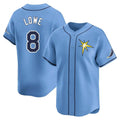 Kooe T.Bay Rays #8 Brandon Lowe Player Light Blue Home Limited Stitched Jerseys