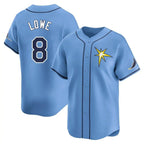 Kooe T.Bay Rays #8 Brandon Lowe Player Light Blue Home Limited Stitched Jerseys