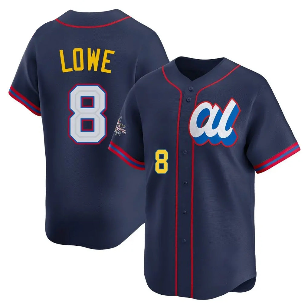 Kooe T.Bay Rays #8 Brandon Lowe Player Navy Limited American League All-Star Edition Stitched Jerseys