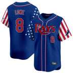 Kooe T.Bay Rays #8 Brandon Lowe Player Royal 2025 Independence Day Vapor Premier Limited Stitched Jerseys